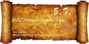 Büttner Tomázia névjegykártya